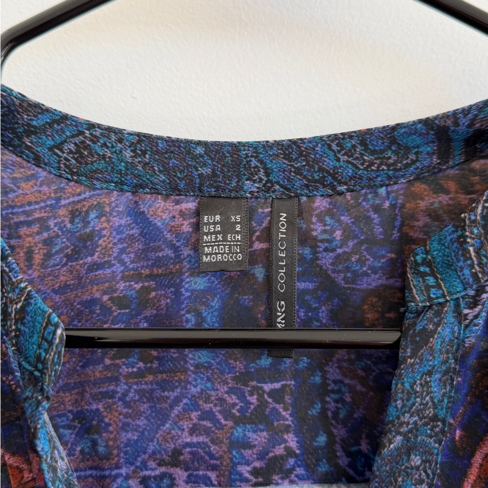 Mango Multicolor Patterned Blouse - image 4